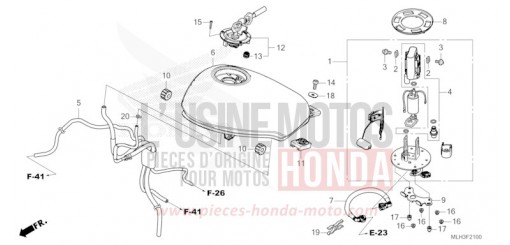 FUEL TANK/FUEL PUMP (CMX500AR/A2R) CMX500AR de 2024